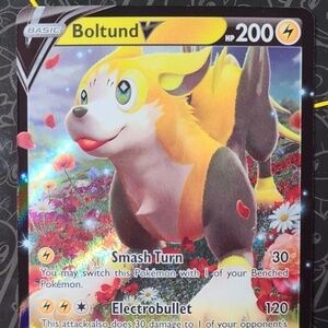Boltund V SWSH219 Black Star Promo Ultra Rare Pokemon